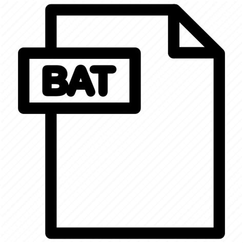 Bat, bat file, bat format, batch file icon