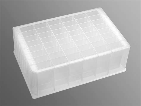 P-5ML-48-C-S | Axygen® 48-well Clear V-Bottom 5 mL Polypropylene Rectangular Well Deep Well ...