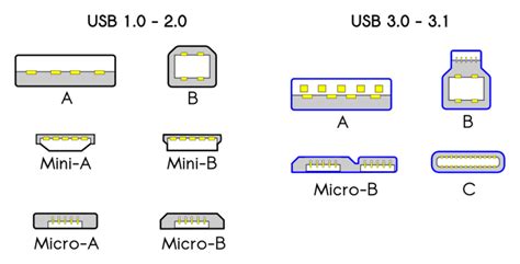 Different USB Types, USB Ports, and USB Connectors Guide 2023