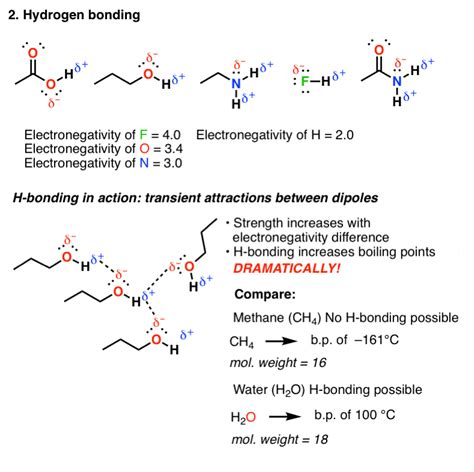 The Four Intermolecular Forces and How They Affect Boiling Points