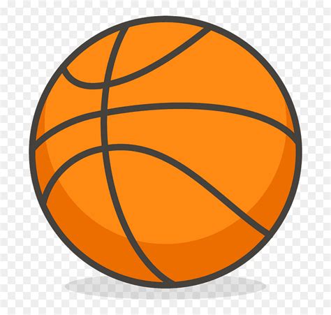 Basketball Emoji Clipart - Basketball Ball Cartoon Png, Transparent Png - vhv