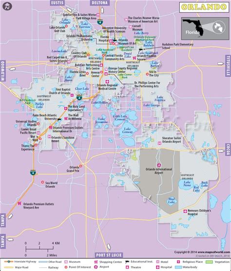 Orlando Map, Map of Orlando Florida (FL) | Orlando map, Orlando florida ...