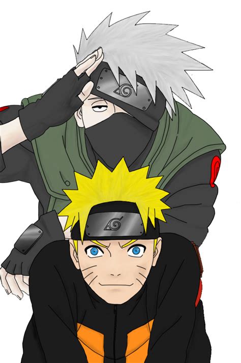 Kakashi x Naruto png by Hidan-Sama1408-2 on deviantART | Kakashi, Naruto, Anime lineart