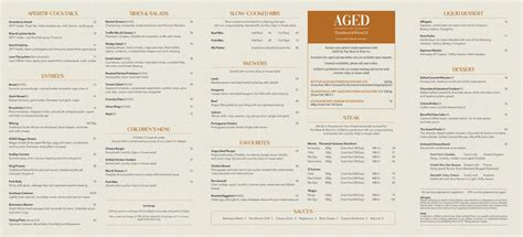 Menu 2024 - The Meat & Wine Co Adelaide in Adelaide (SA) | TheFork