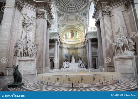 Pantheon of Paris interior editorial image. Image of traditional - 16373660