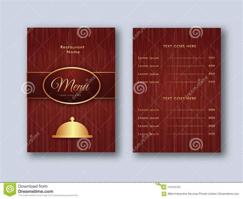 Creative Restaurant Menu Card design with front and back page view ...