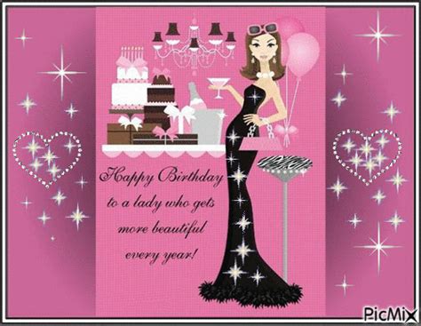 Happy Birthday Lady - Free animated GIF - PicMix