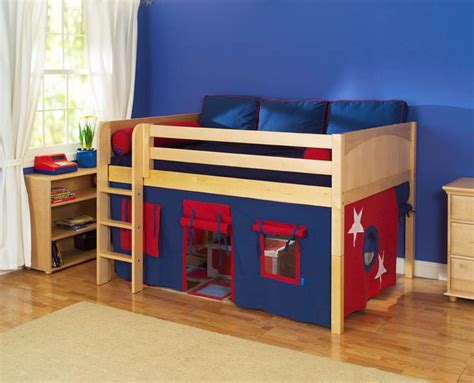 bunk bed with fort underneath - Google Search | Bunk bed fort | Low loft beds, Kid beds, Kids ...