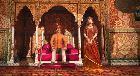 Indian maharaja with his wife (18th century) - สื่อ 3D - การศึกษาและการ ...