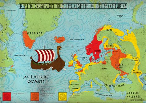 Viking Exploration and Expansion Map by hellbat on DeviantArt