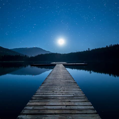 Moonlight Dock Wallpaper, HD Nature 4K Wallpapers, Images and ...