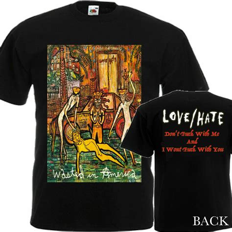 LOVE/HATE - Wasted In America - American Hard Rock Band T-Shirt - SquadTee.com