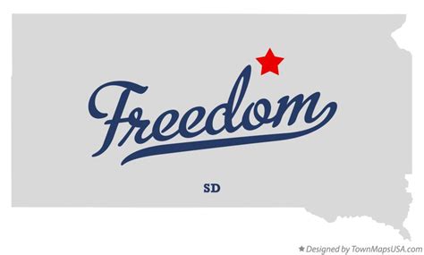 Map of Freedom, SD, South Dakota