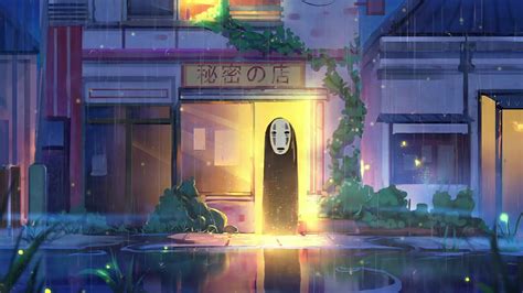 No-Face Spirited Away Live Wallpaper - WallpaperWaifu