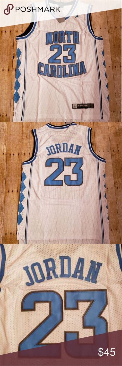 Michael Jordan White UNC Throwback Jersey Size L | Jordan shirts ...