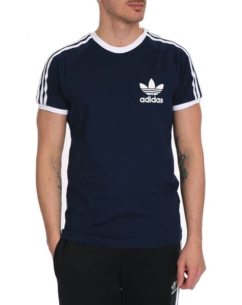 Adidas Navy Blue Cotton Sports Originals T-Shirt in Blue for Men | Lyst