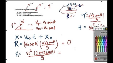 Projectile Motion - Range Derivation - YouTube