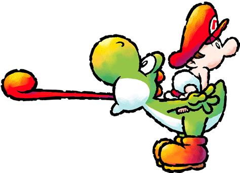 File:Yoshi tongue YIDS artwork.jpg - Super Mario Wiki, the Mario ...