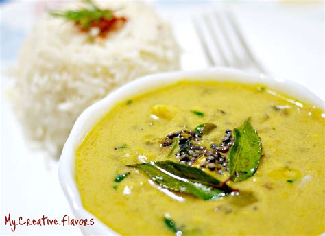 My.Creative.Flavors: Kadhi Chawal (Yogurt Curry with Rice)