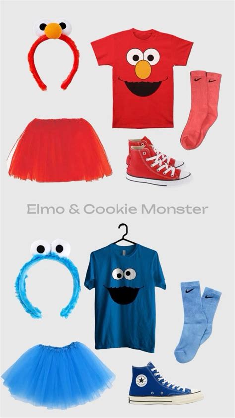 Elmo and Cookie Monster duo costume!! | Pretty halloween costumes, Classy halloween costumes ...