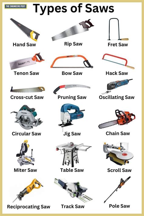 Different Types of Saws Every DIYer Should Know | Saw Tools in 2023 ...