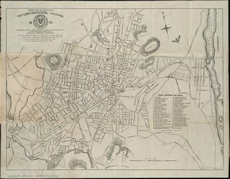 Pocket map of the city of Worcester, Mass - Norman B. Leventhal Map ...