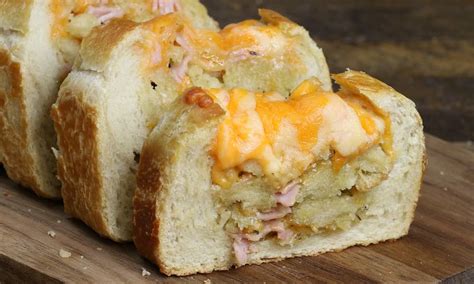 Easy Ham & Cheese Bread Loaf - TipBuzz