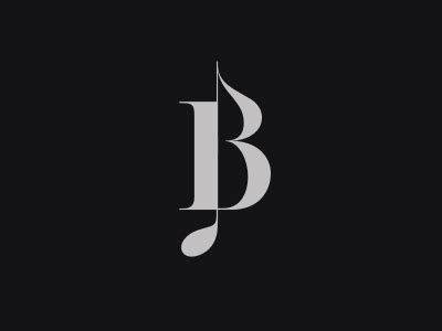 B + note | Music logo design, Music logo inspiration, Music note logo