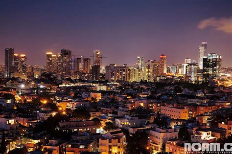 Skyline of Tel Aviv at night - Noam Chen - PhotographerNoam Chen ...