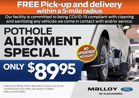 Service Specials | Malloy Ford Alexandria