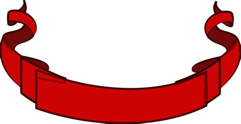 Flat style symbol of a red ribbon. 25326514 Vector Art at Vecteezy