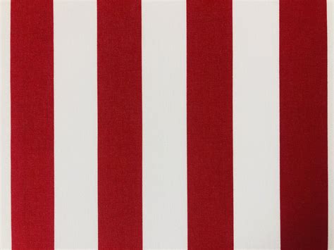 Red & White Striped DRALON Outdoor Fabric Acrylic Teflon Waterproof Upholstery Material For ...