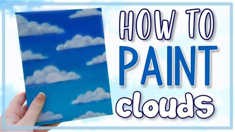 How to Paint Clouds (easy/aesthetic) - YouTube