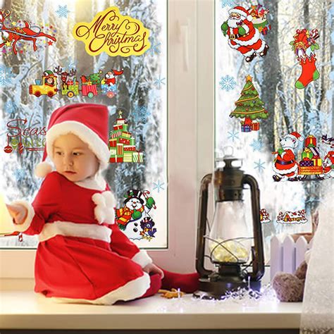 Christmas Window and Wall Decals: A Quick and Effective Way To Apply a Festive Looking - Design Swan