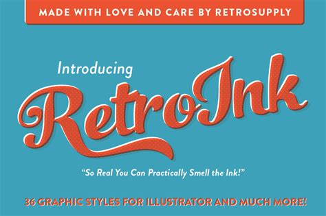 18 of the Best Retro Text Effects for Illustrator and Photoshop - RetroSupply Co.