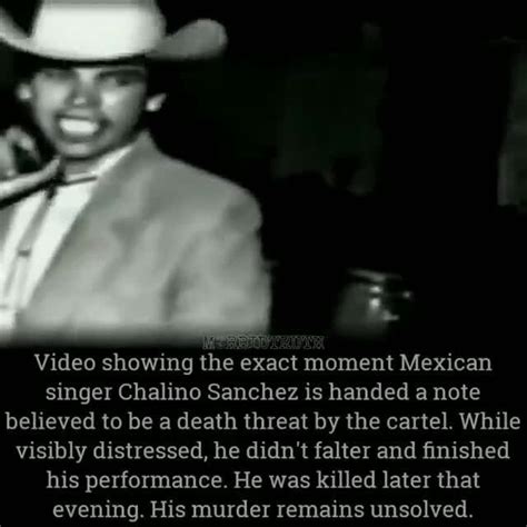 Video showing the exact moment Mexican singer Chalino Sanchez is handed ...