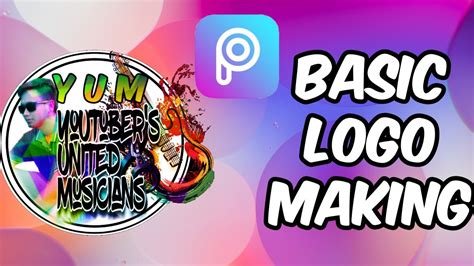 PICSART BASIC LOGO MAKING TUTORIAL | PICSART PHOTO EDITING TUTORIAL - YouTube