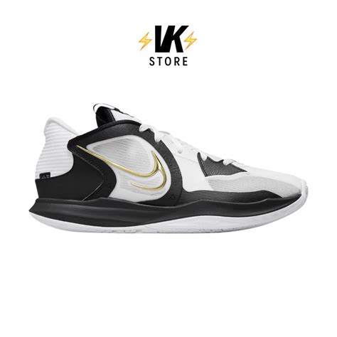 Kyrie 5 Low "White Black Metallic Gold" - VEKICKZ