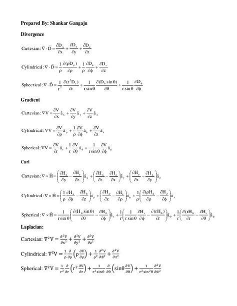 Electromagnetic formula