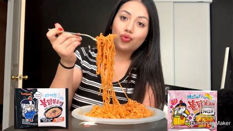 Spicy Noodle Mukbang 🌶 🥵 - YouTube