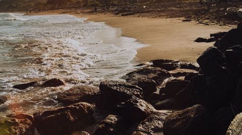 Wallpaper beach, sea, stones, nature hd, picture, image