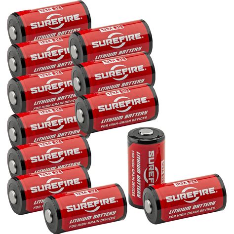 Surefire 123A Lithium Batteries 3V 12 Pack SF12A-BB CS - Farmstead Outdoors