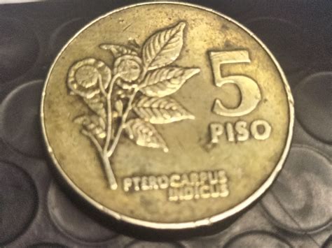 5 PISO 1992 EMILIO AGUINALDO/OLD COIN'S PTEROCARPUS INDICUS/RARE COIN'S NOW, Hobbies & Toys ...