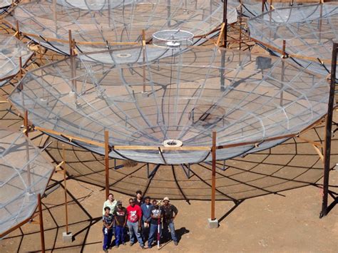 hundreds of delicate cobweb structures make up the HERA telescope