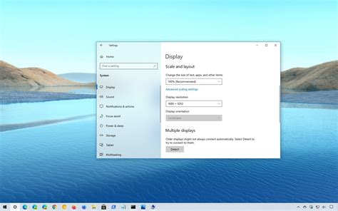 How to change scale and layout settings on WIndows 10 - Pureinfotech