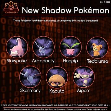 Shadow Pokemon List