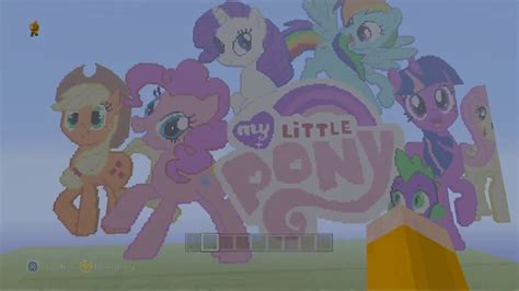 MY LITTLE PONY ~ MINECRAFT PIXEL ART - Minecraft Pixel Art of ALL ...