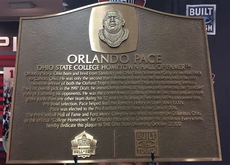 Ohio State Great Orlando Pace Honored by Hometown Hall of Famers ...