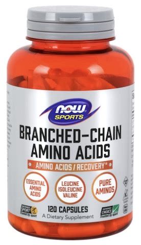 Branched Chain Amino Acids 120 Caps , made by now