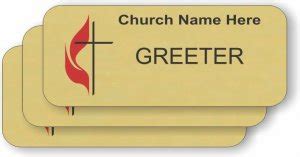 The United Methodist Church Gold Badge Greeter Bundle (25 Badges) - $99 ...